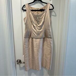 Adrianna Papell silk cocktail wedding guest dress